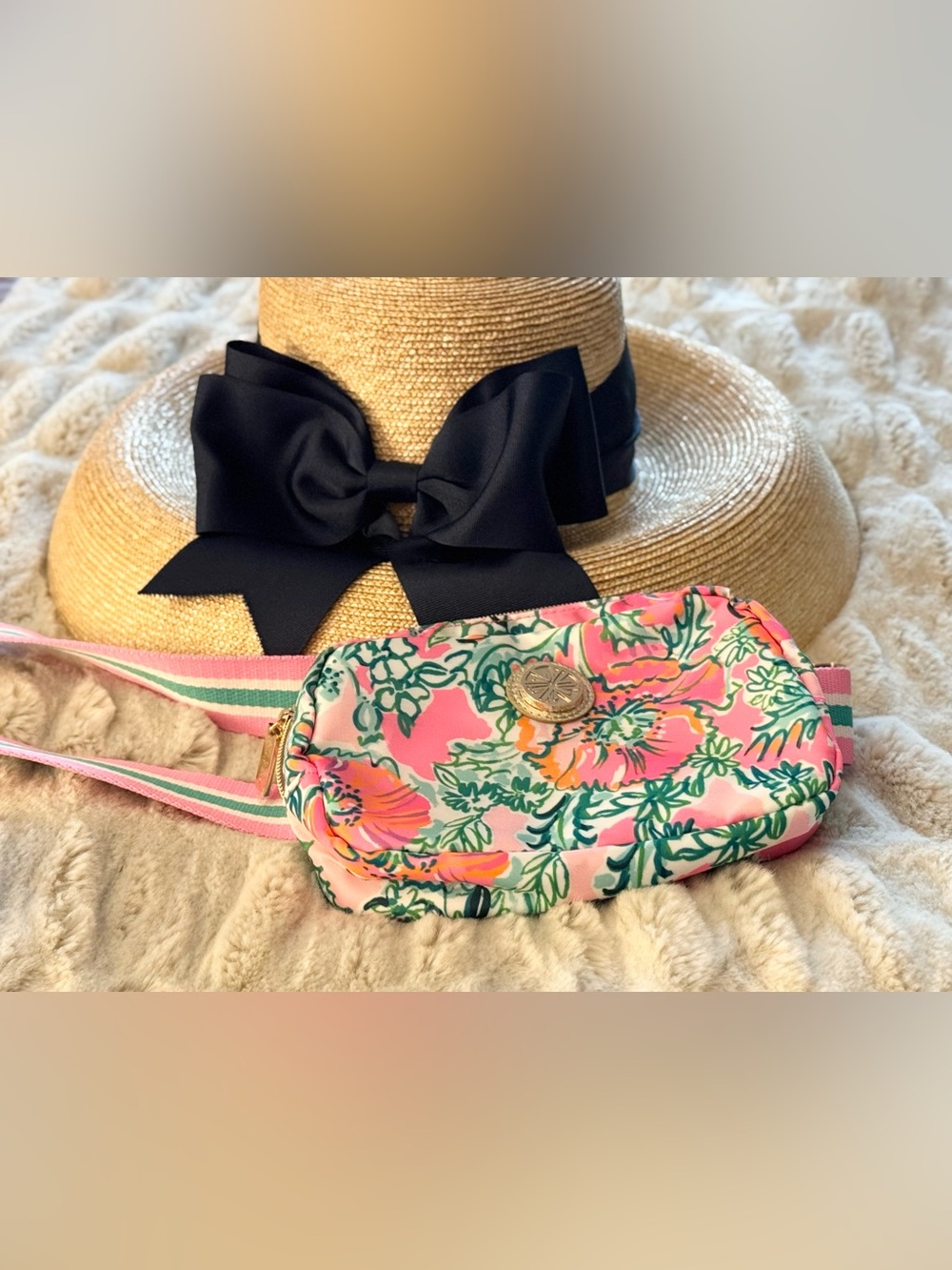 NEW Lilly Pulitzer PERFECT POPPY BELT BAG Waist Fanny Pack Cross Body Purse